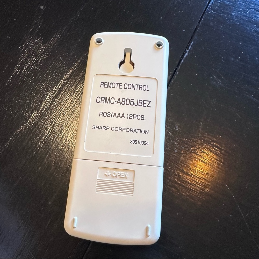 Sharp Portable Air Conditioner Remote Replacement - Picture 2 of 2